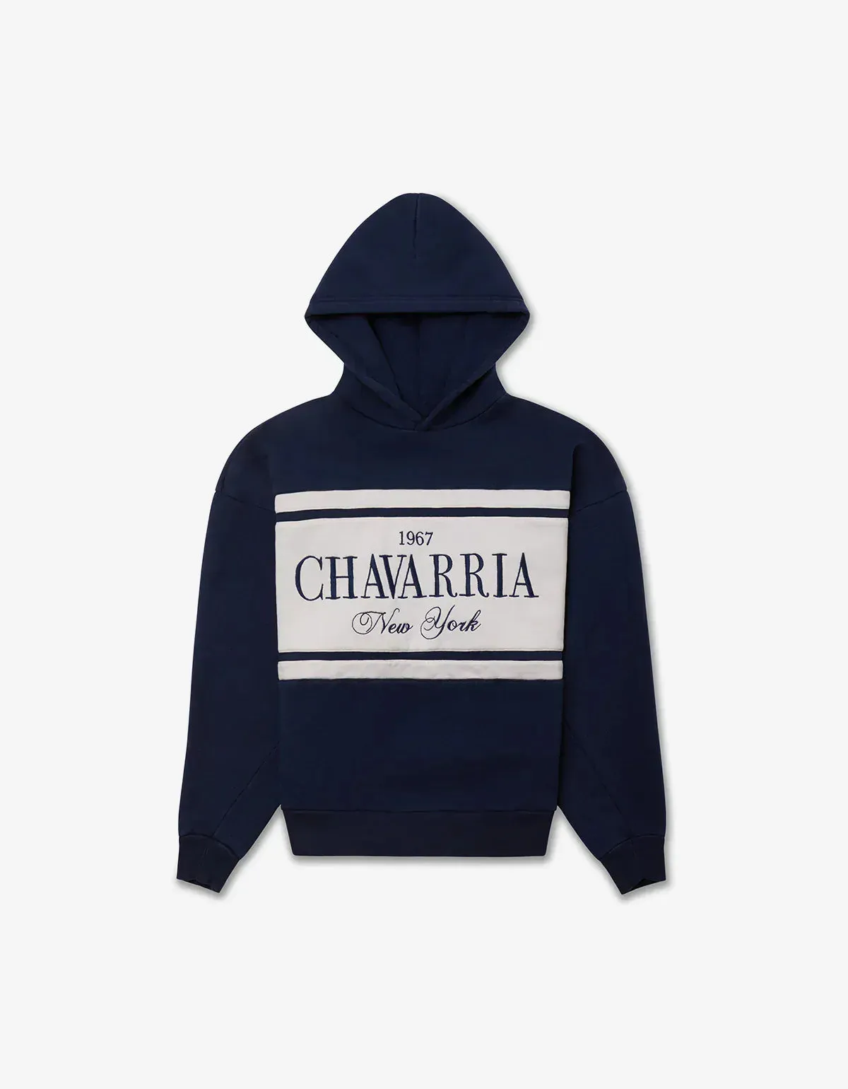 Willy Chavarria Blue Chavarria Stripe Gilroy Hoodie sold by Zoo Fashions