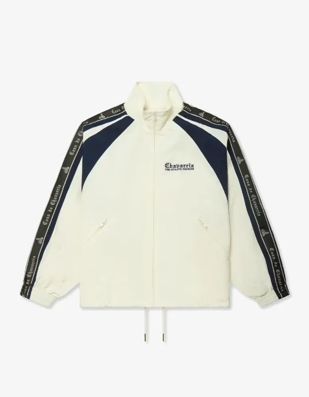 Willy Chavarria White Casa De Chavarria Tape Jacket made by Willy Chavarria