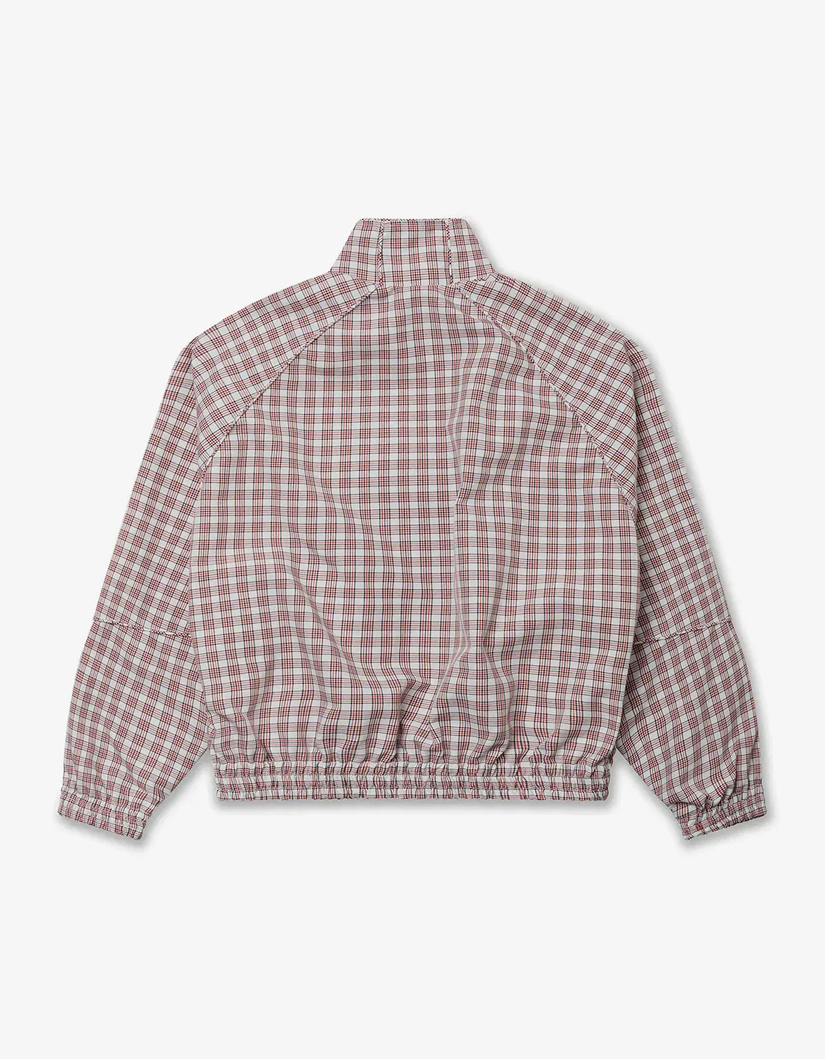 Willy Chavarria Red Picnic Plaid Ruff Rider Track Jacket sold by Zoo Fashions product image thumbnail 2