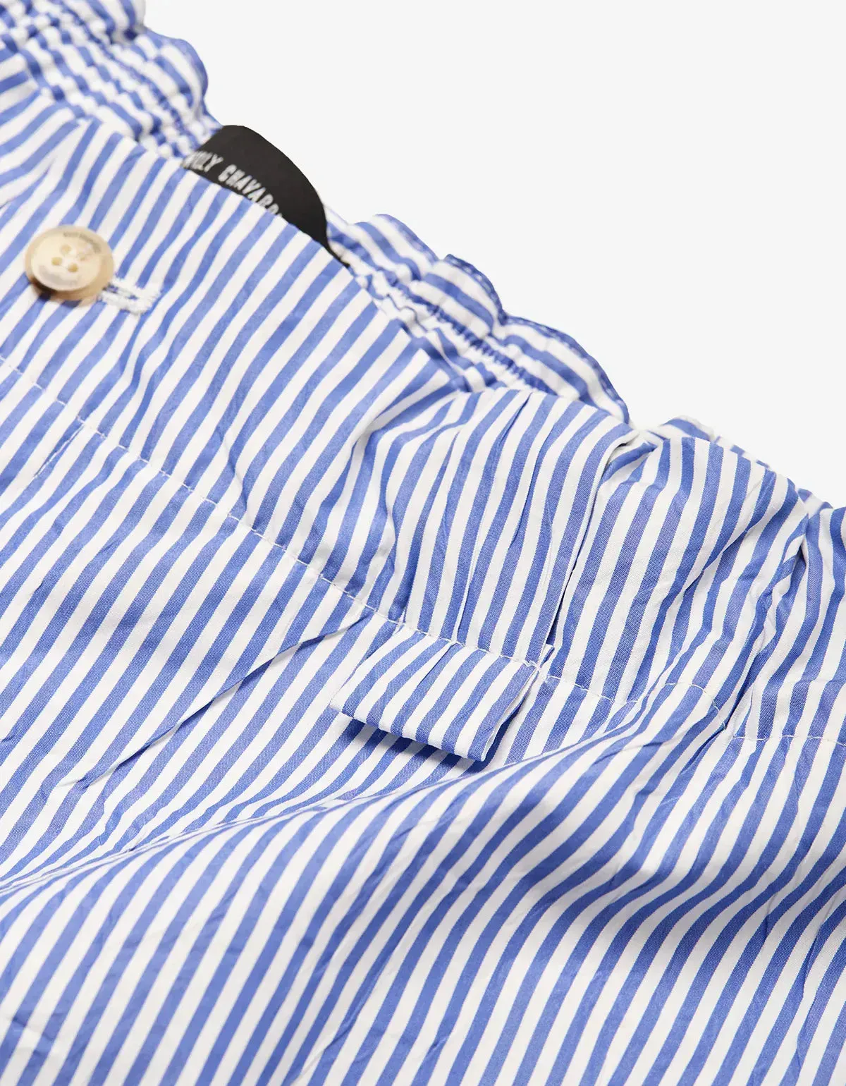 Willy Chavarria Blue Pinstripe Toluca Short sold by Zoo Fashions product image thumbnail 3