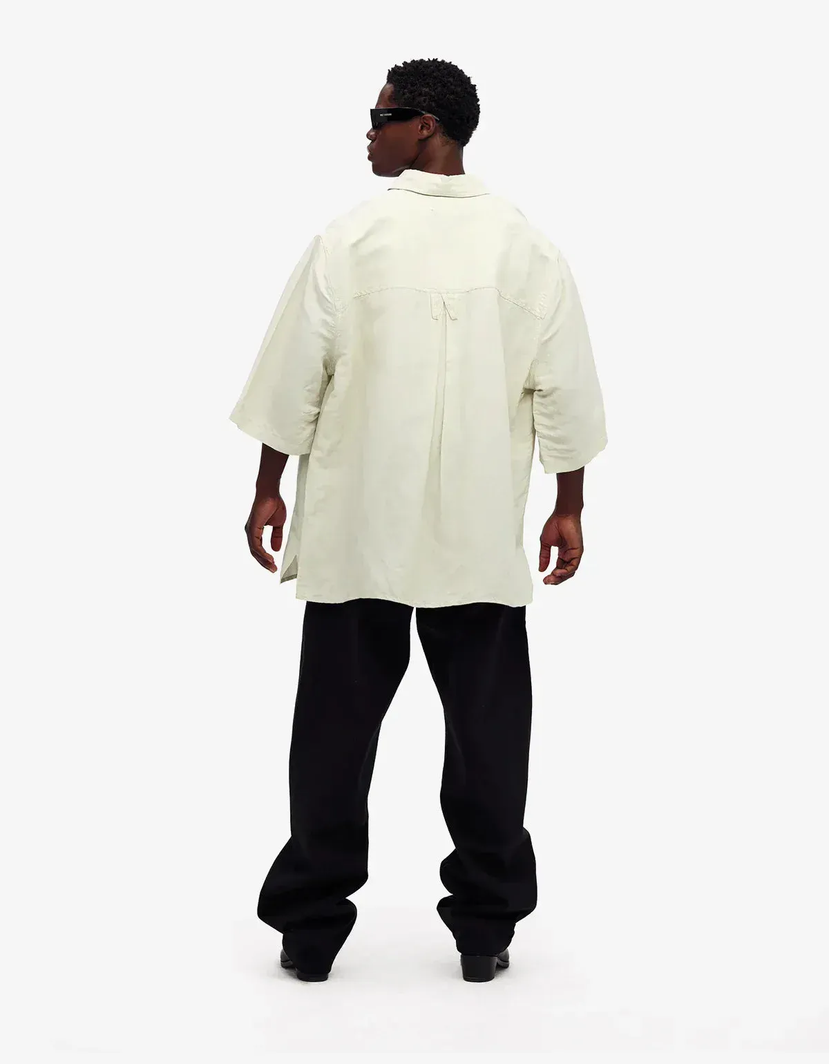 Willy Chavarria White SS Corcoran Shirt sold by Zoo Fashions product image thumbnail 5
