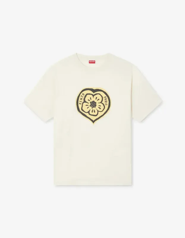 Kenzo Boke Hearts Ecru T-Shirt made by Kenzo