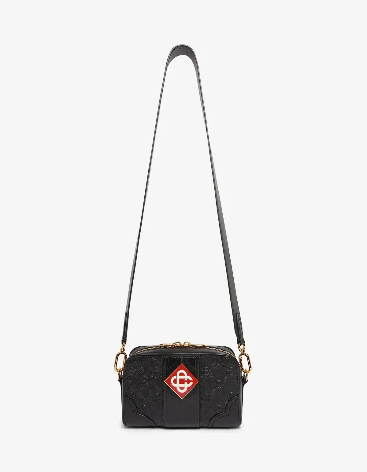 Casablanca Black Monogram Crossbody Bag sold by Zoo Fashions product image thumbnail 4