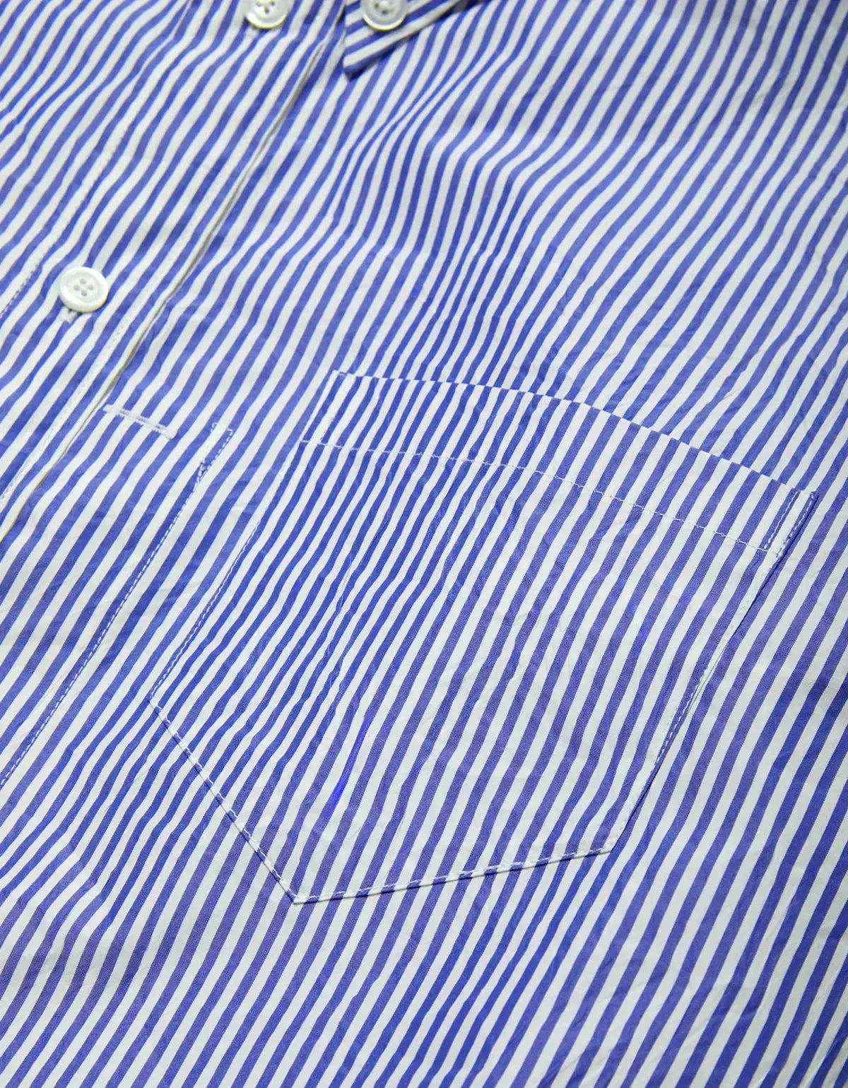 Willy Chavarria Blue Pinstripe Veterano Shirt & Toluca Short sold by Zoo Fashions product image thumbnail 4