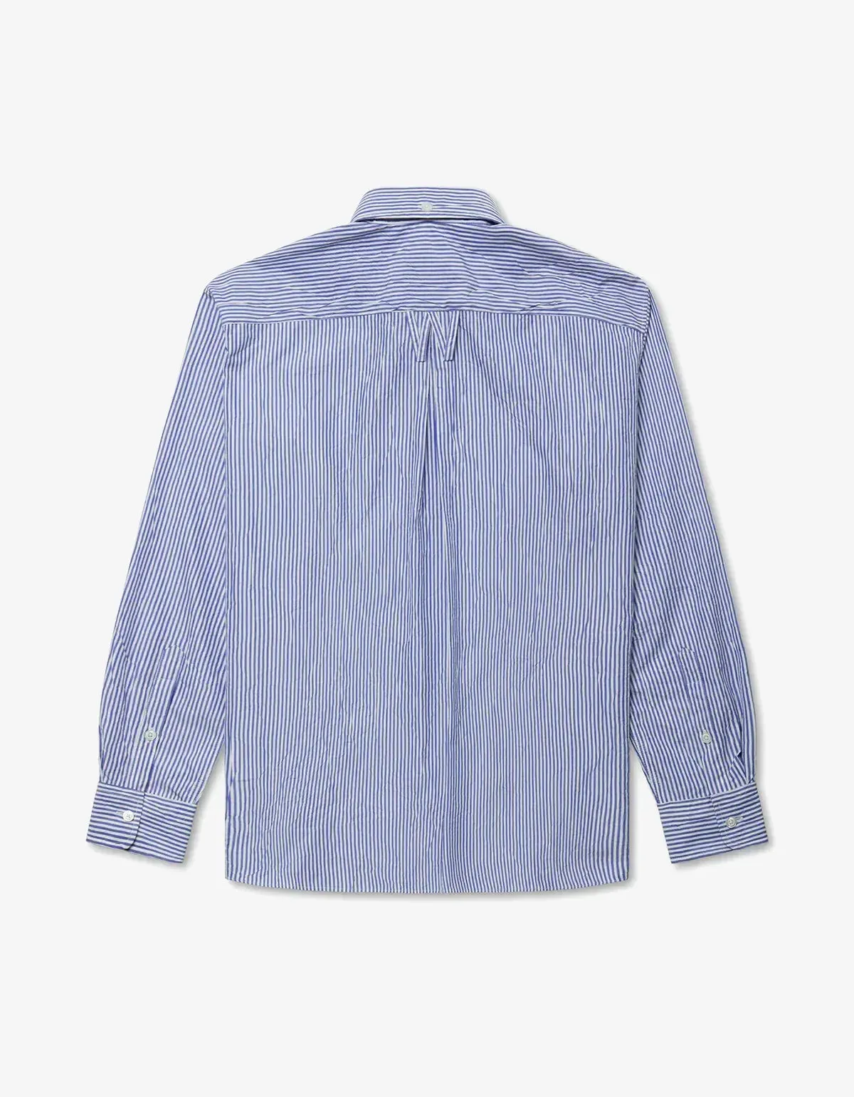 Willy Chavarria Blue Pinstripe Veterano Shirt & Toluca Short sold by Zoo Fashions product image thumbnail 3