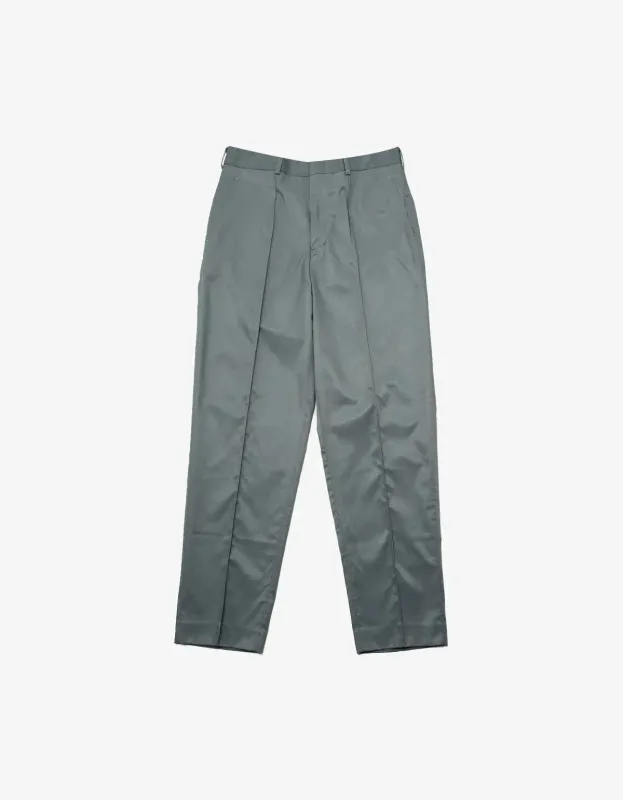 Comme Des Garçons Shirt Grey Tapered Twill Trousers made by Comme des Garcons