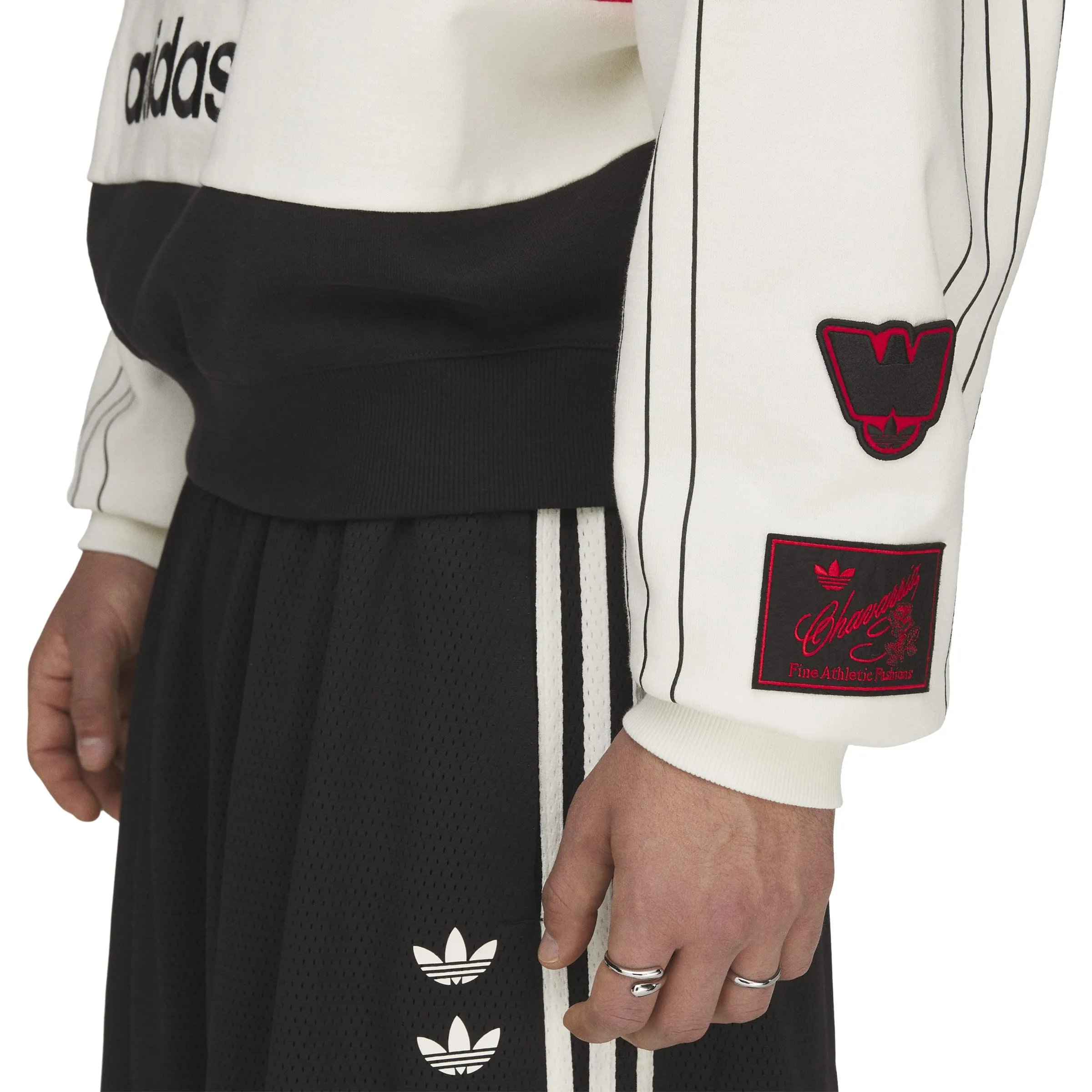 Willy Chavarria x Adidas White NY Sweatshirt sold by Zoo Fashions product image thumbnail 5