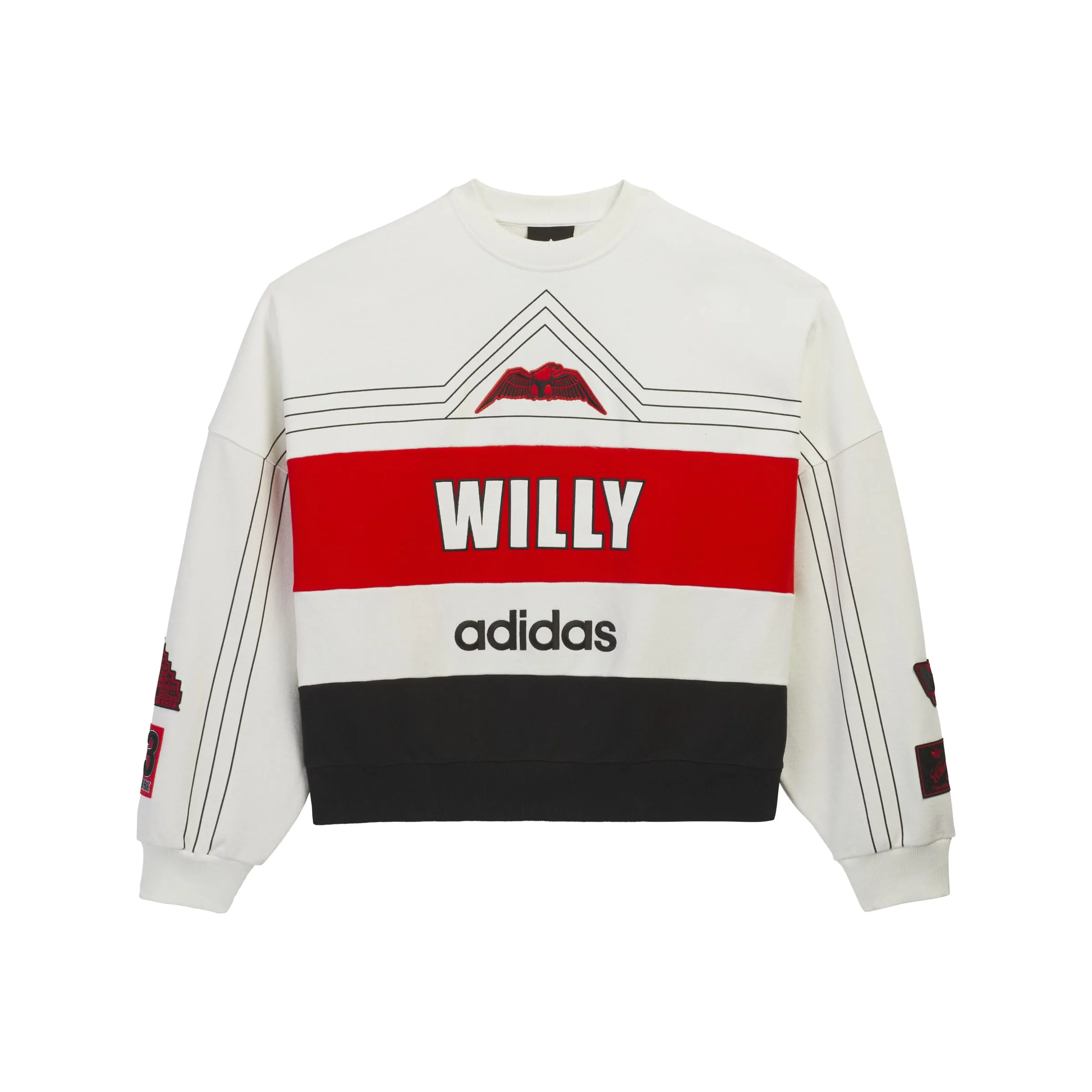 Willy Chavarria x Adidas White NY Sweatshirt sold by Zoo Fashions
