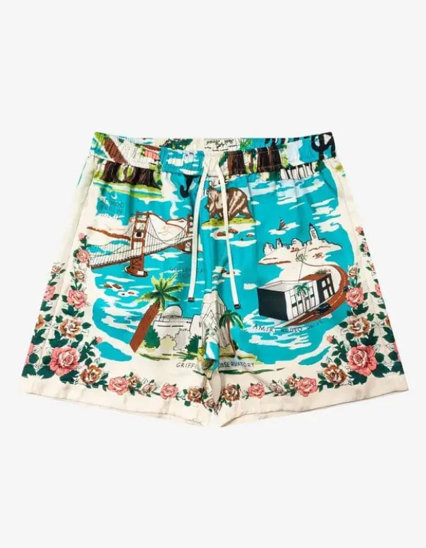Amiri California Hawaiian PJ Shorts made by AMIRI