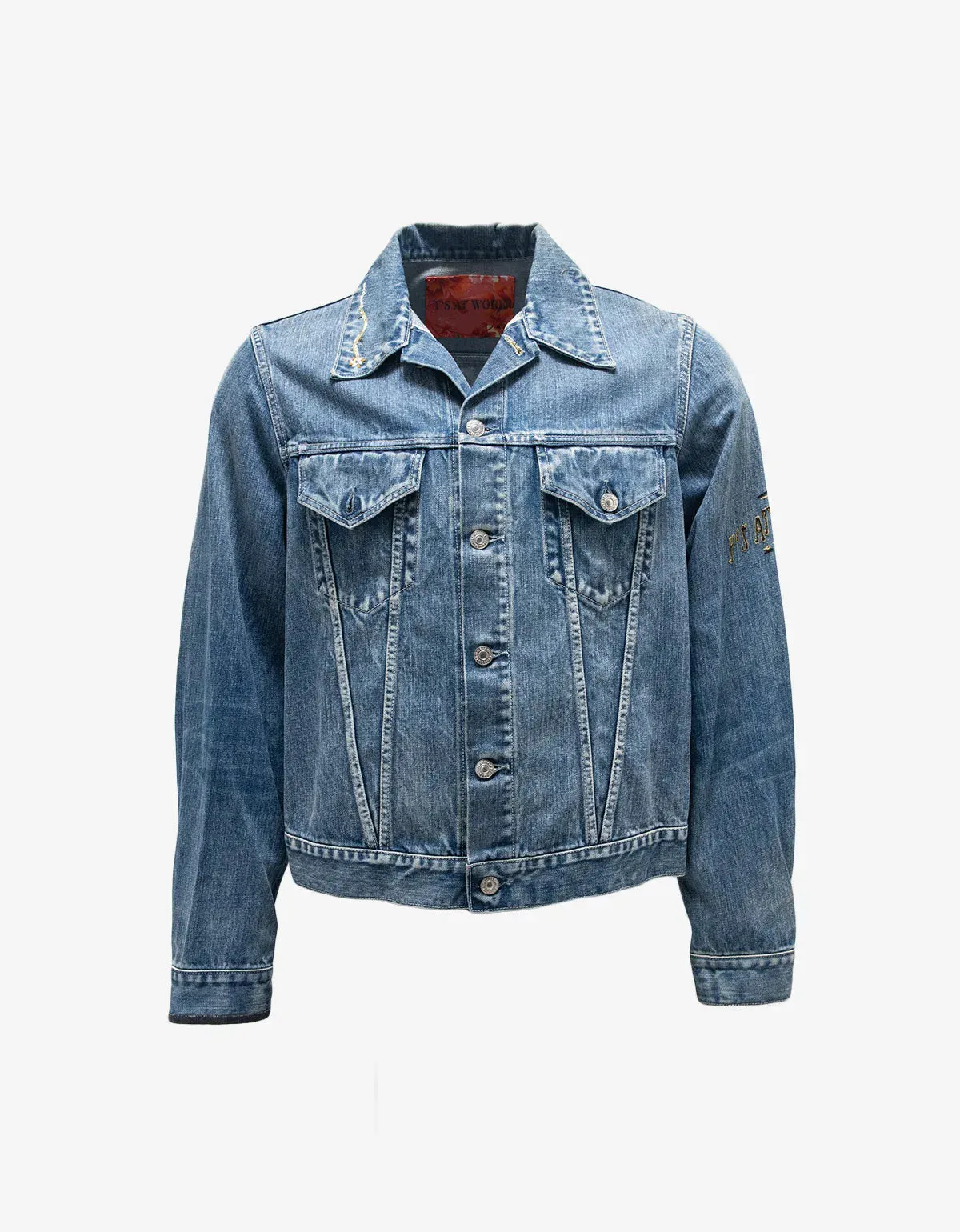 Y’s For Work Blue Classic Stonewash Denim Trucker Jacket sold by Zoo Fashions