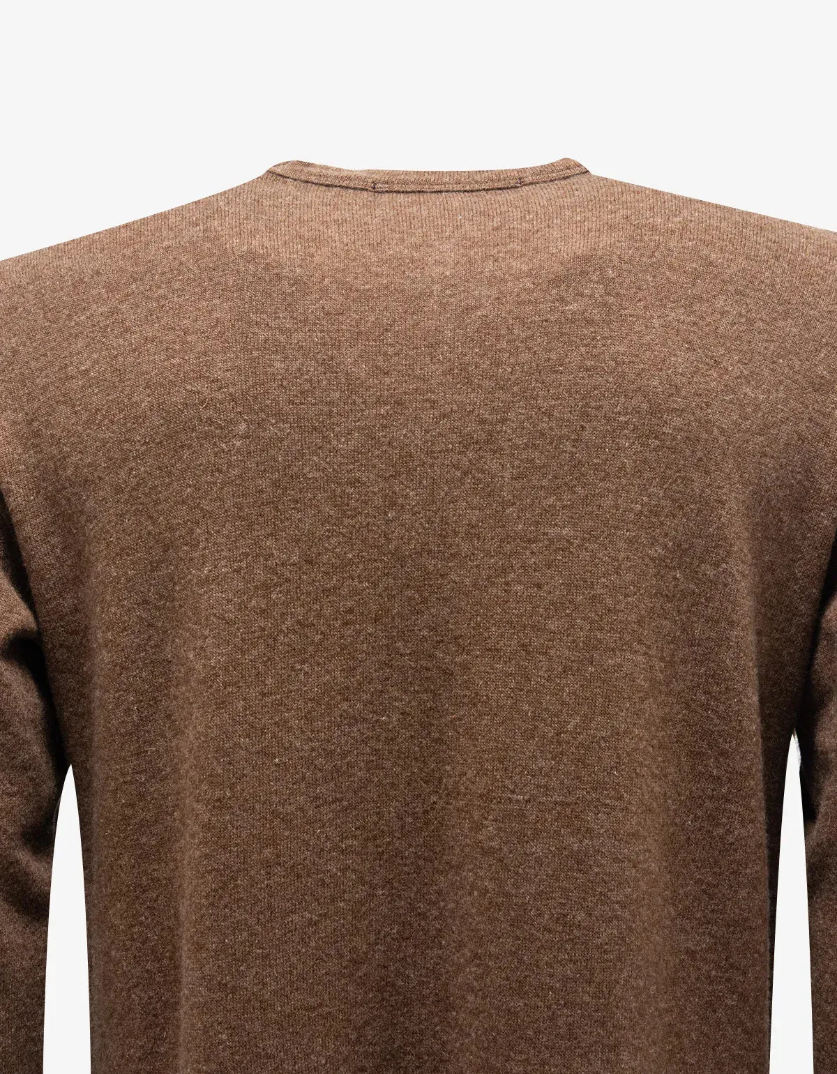 Comme Des Garçons Shirt Tobacco Brown Light Wool Knit sold by Zoo Fashions product image thumbnail 3