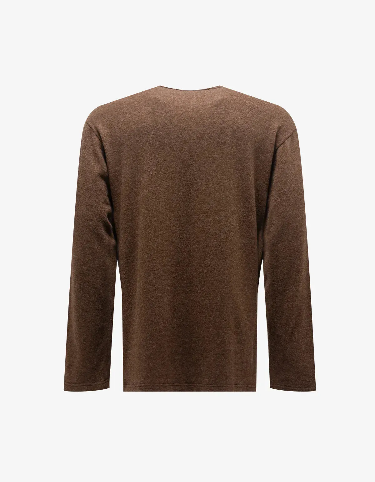 Comme Des Garçons Shirt Tobacco Brown Light Wool Knit sold by Zoo Fashions product image thumbnail 2
