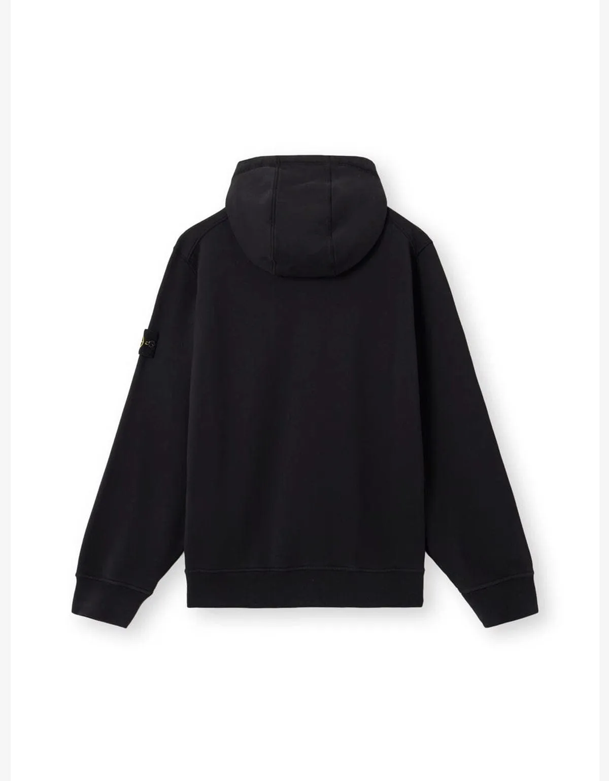 Stone Island Black Organic Cotton Zip Hoodie sold by Zoo Fashions product image thumbnail 2