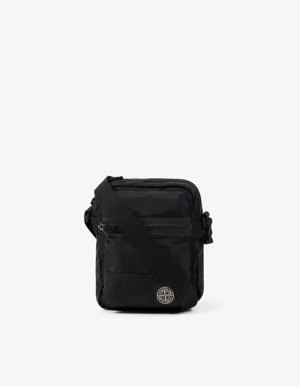 Stone Island Black Coated Nylon Metal Pouch Bag sold by Zoo Fashions