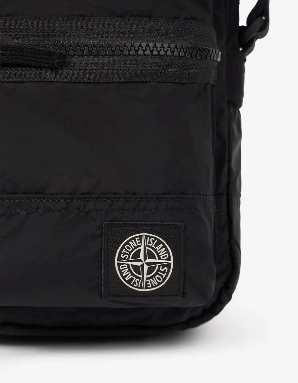 Stone Island Black Coated Nylon Metal Pouch Bag sold by Zoo Fashions product image thumbnail 4