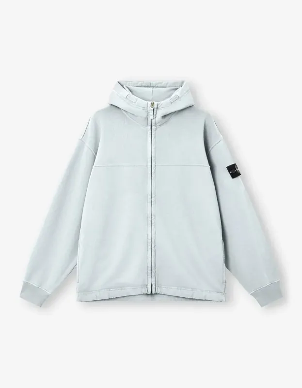 Stone Island Blue Reflective Garment Lamination Hoodie made by Stone Island