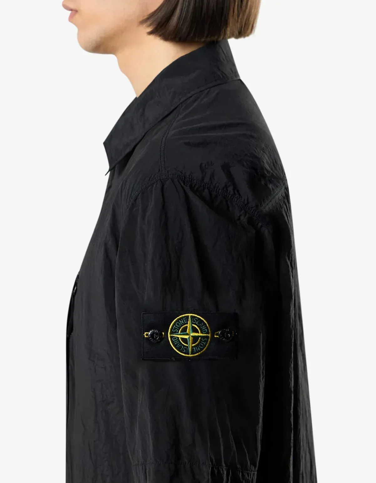 Stone Island Black Nylon Metal Shirt sold by Zoo Fashions product image thumbnail 5