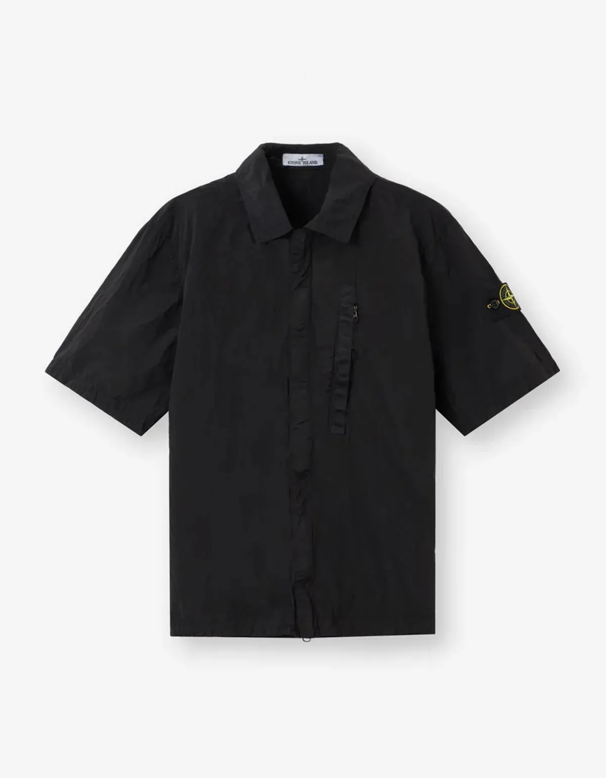 Stone Island Black Nylon Metal Shirt sold by Zoo Fashions