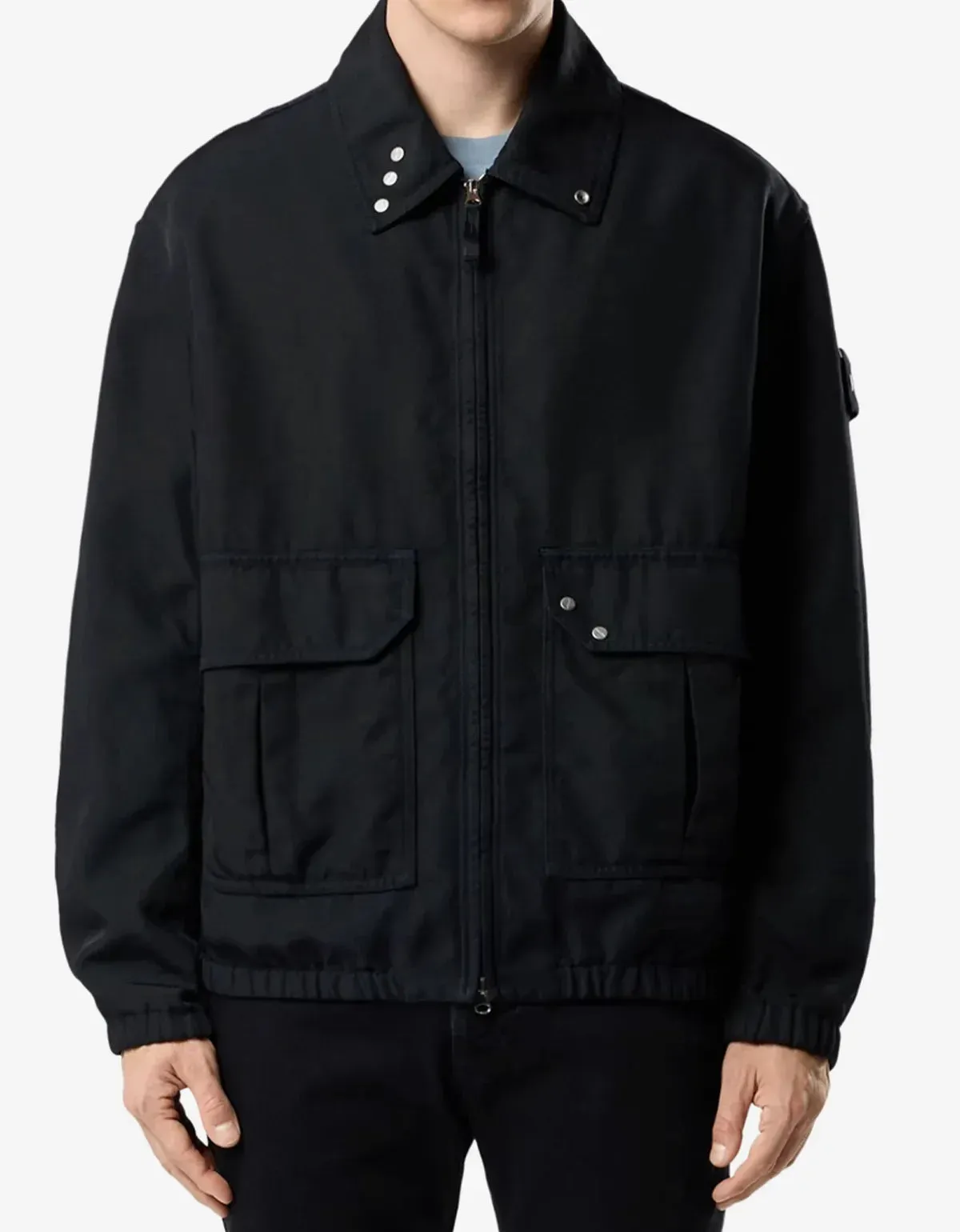Stone Island Blue Dense Oxford Nylon-TC Jacket sold by Zoo Fashions product image thumbnail 3