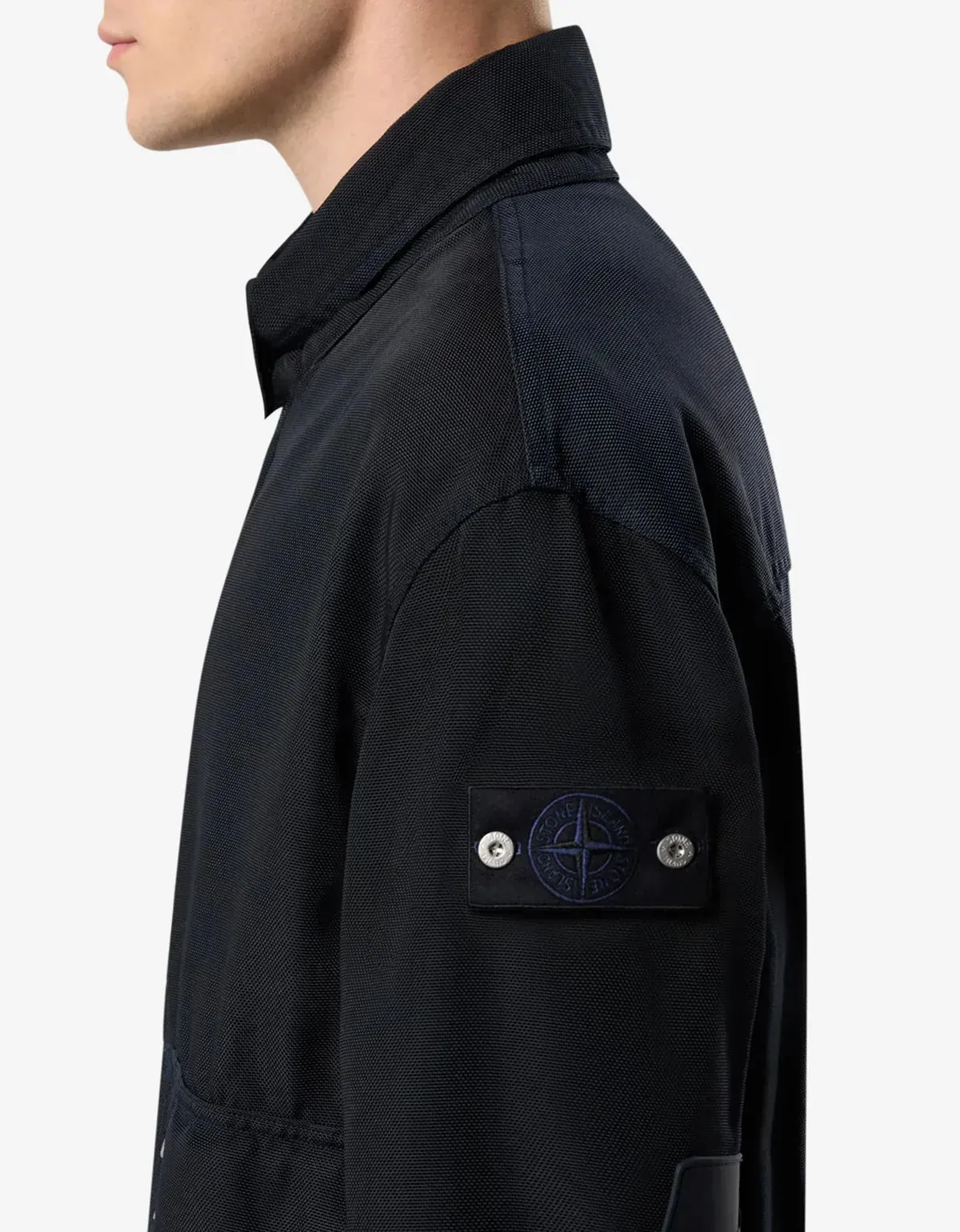 Stone Island Blue Dense Oxford Nylon-TC Jacket sold by Zoo Fashions product image thumbnail 5