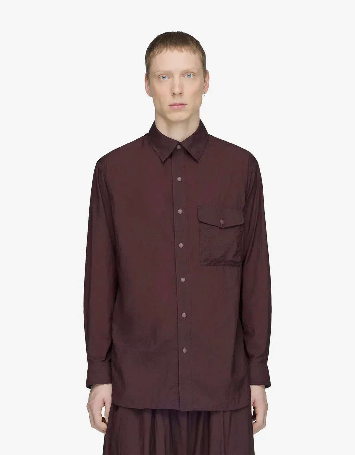 Y-3 Night Red Gradient 3-Stripes Nylon Overshirt sold by Zoo Fashions product image thumbnail 4