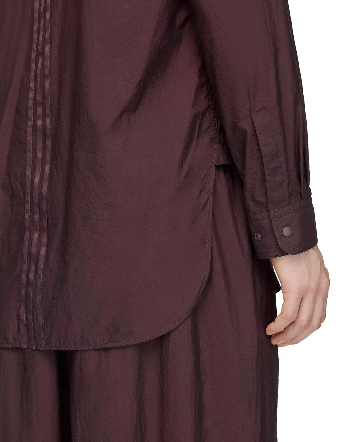 Y-3 Night Red Gradient 3-Stripes Nylon Overshirt sold by Zoo Fashions product image thumbnail 5