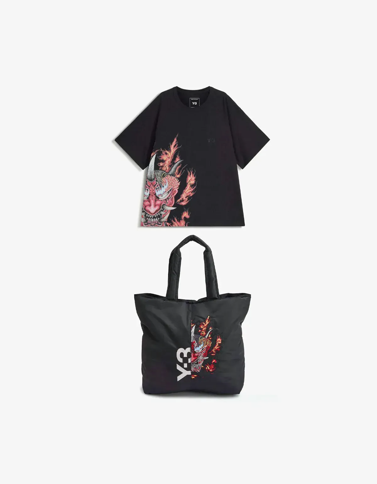 Y-3 Black Graphic Short Sleeve T-Shirt & Tote Bag sold by Zoo Fashions