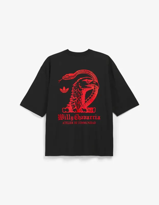 Willy Chavarria x Adidas Black Chavarria Atelier T-Shirt made by Zoo Fashions