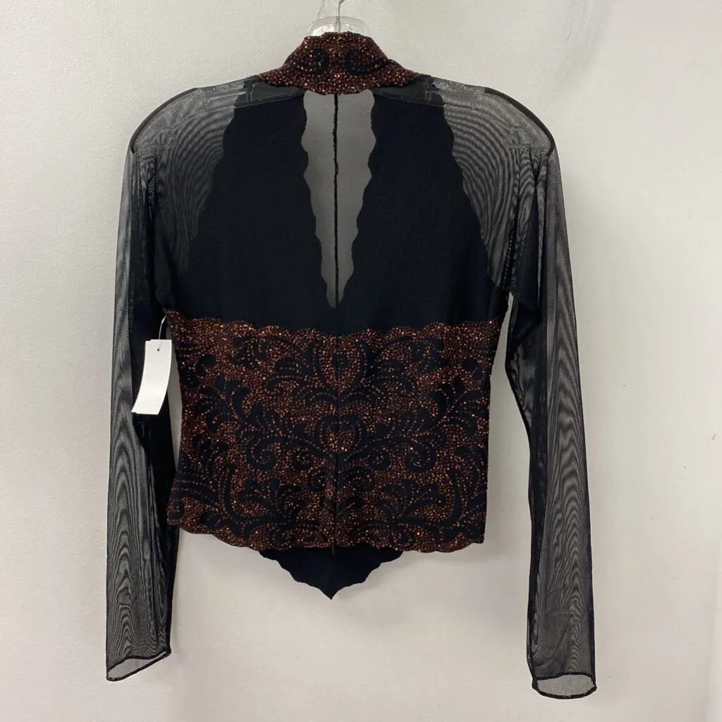 WOMEN'S TOP black orange S sold by The Comeback product image thumbnail 2