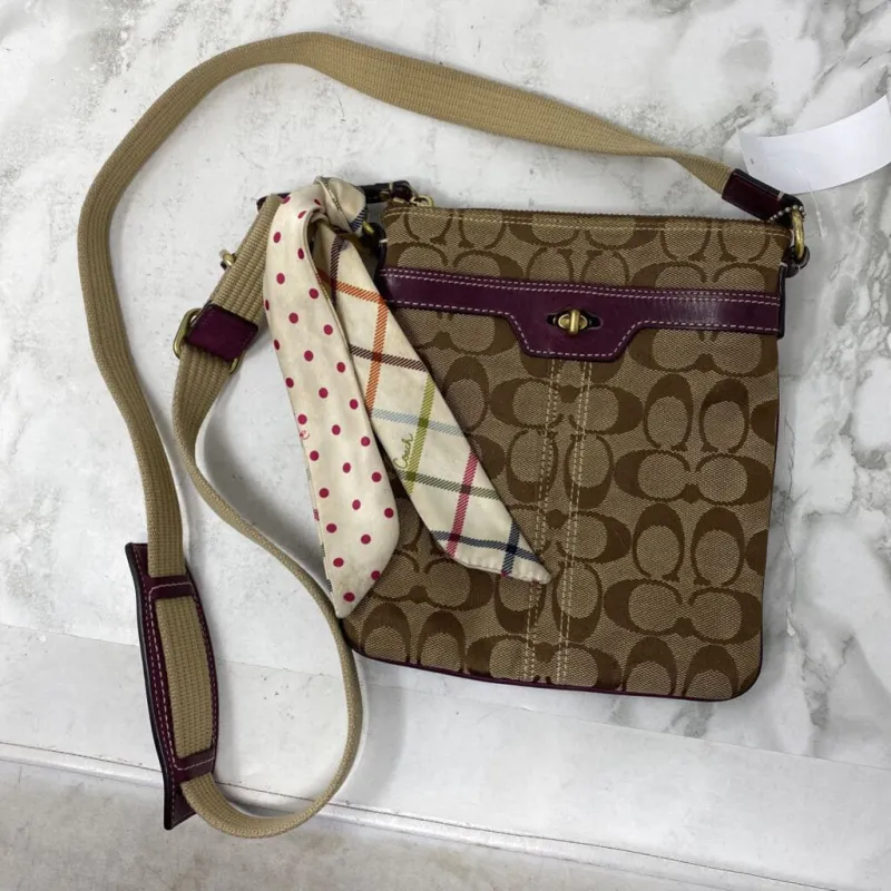 COACH WOMEN'S BAG brown beige purple sold by The Comeback