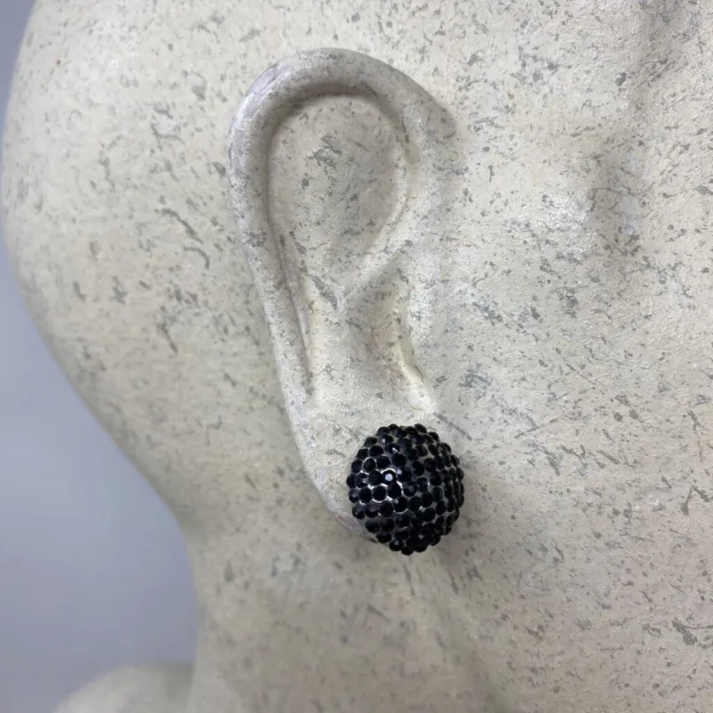 WOMEN'S EARRINGS black silver sold by The Comeback