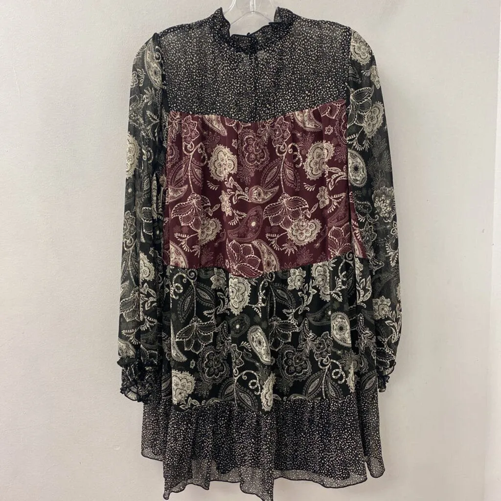 ZARA WOMEN'S BLOUSE/SHIRT black red white print XL sold by The Comeback product image thumbnail 2