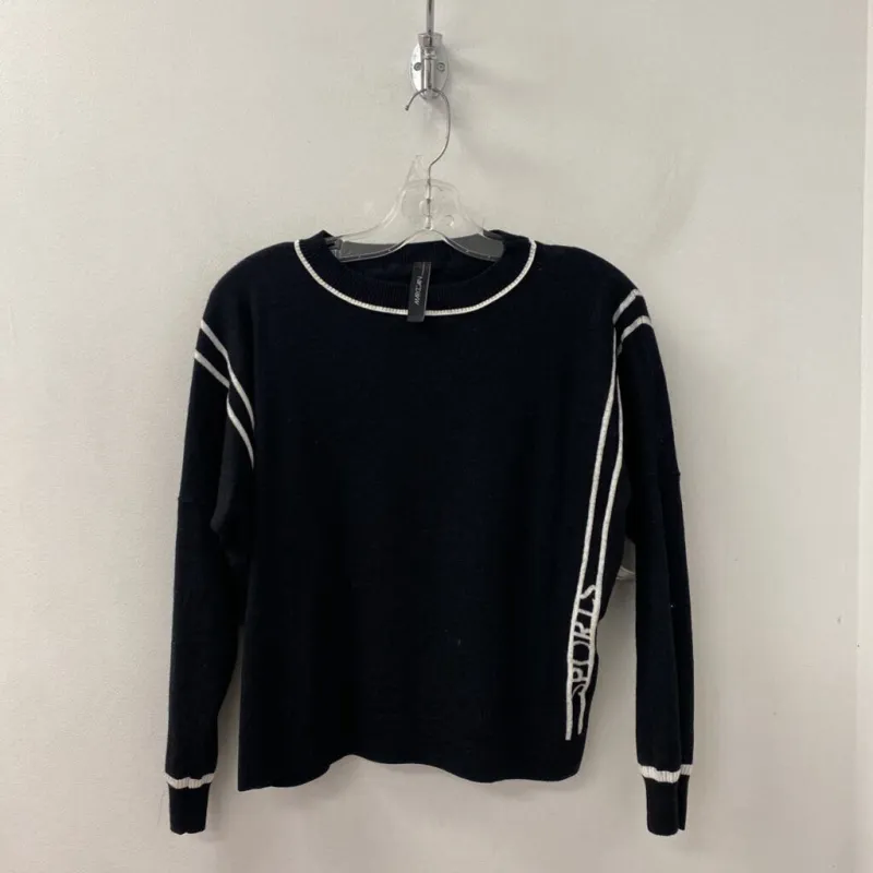 MARC CAIN WOMEN'S SWEATER black white s-m/6 sold by The Comeback