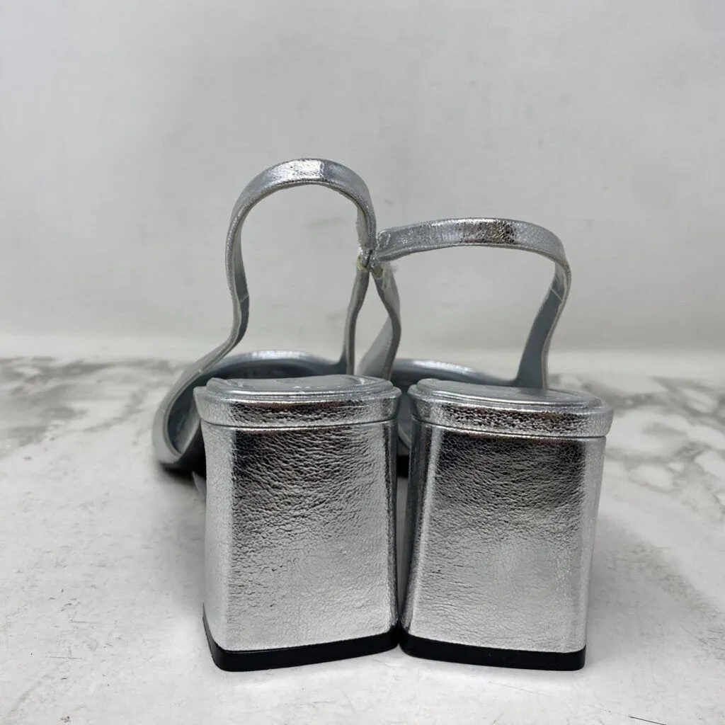 ZARA WOMEN'S HEELS silver 38 sold by The Comeback product image thumbnail 4