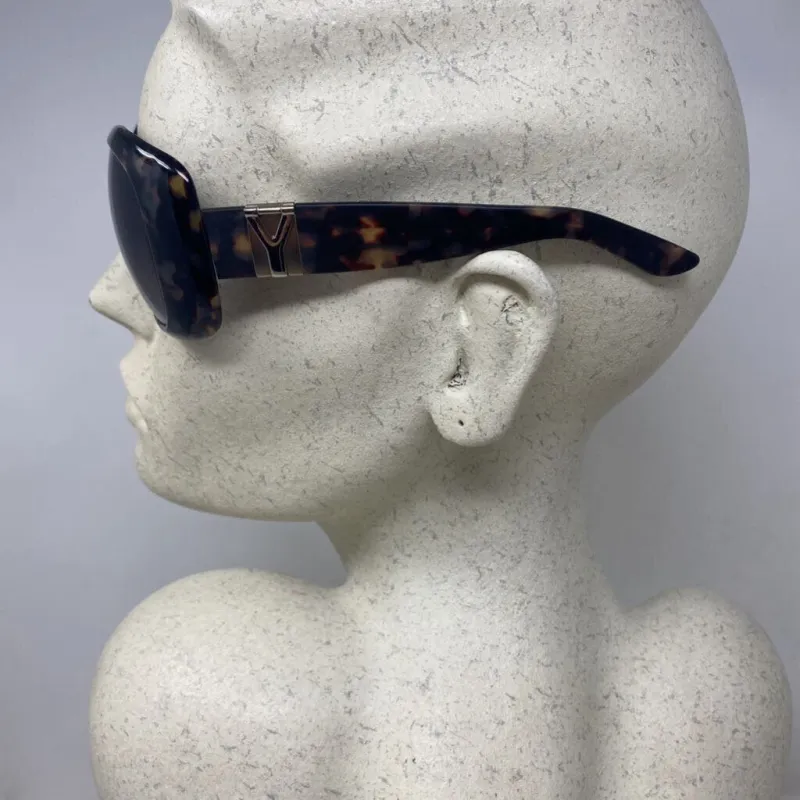 YVES SAINT LAURENT WOMEN'S SUNGLASSES brown grey sold by The Comeback