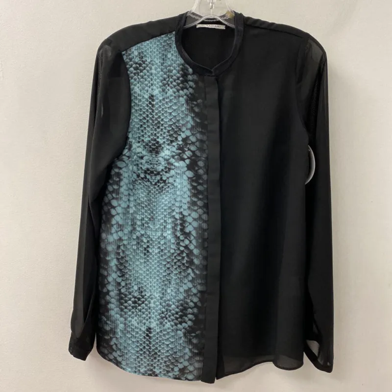 T TAHARI WOMEN'S BLOUSE/SHIRT black blue S sold by The Comeback