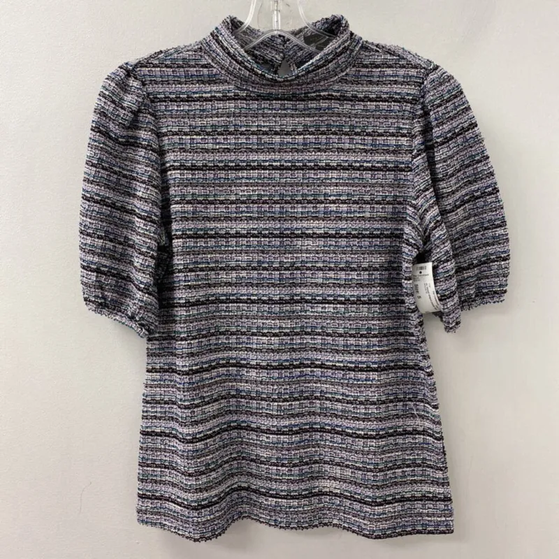 ANN TAYLOR WOMEN'S TOP purple blue white S sold by The Comeback