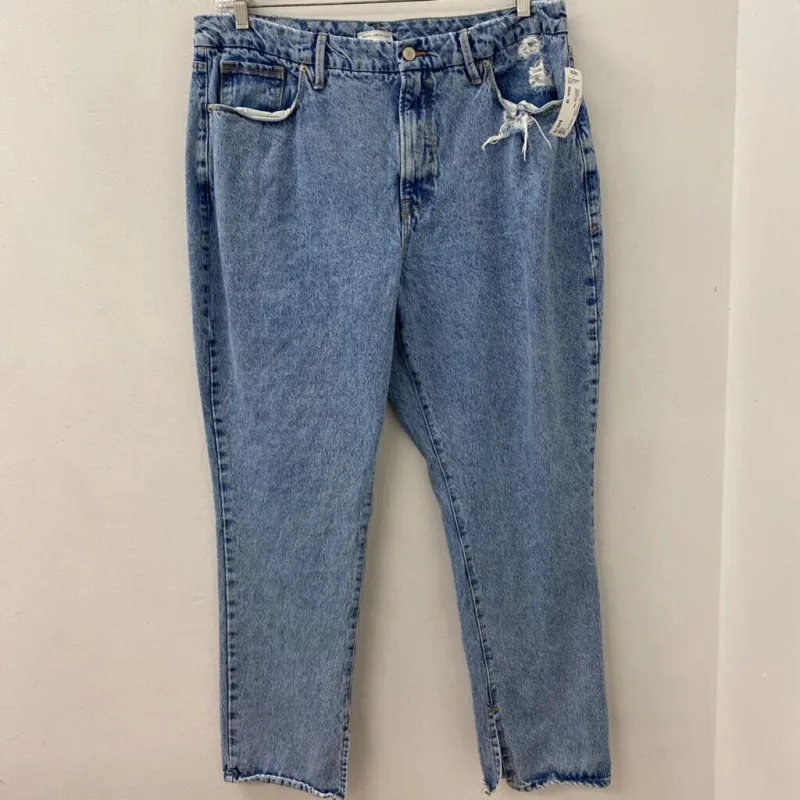 GOOD AMERICAN WOMEN'S JEANS blue 16 sold by The Comeback