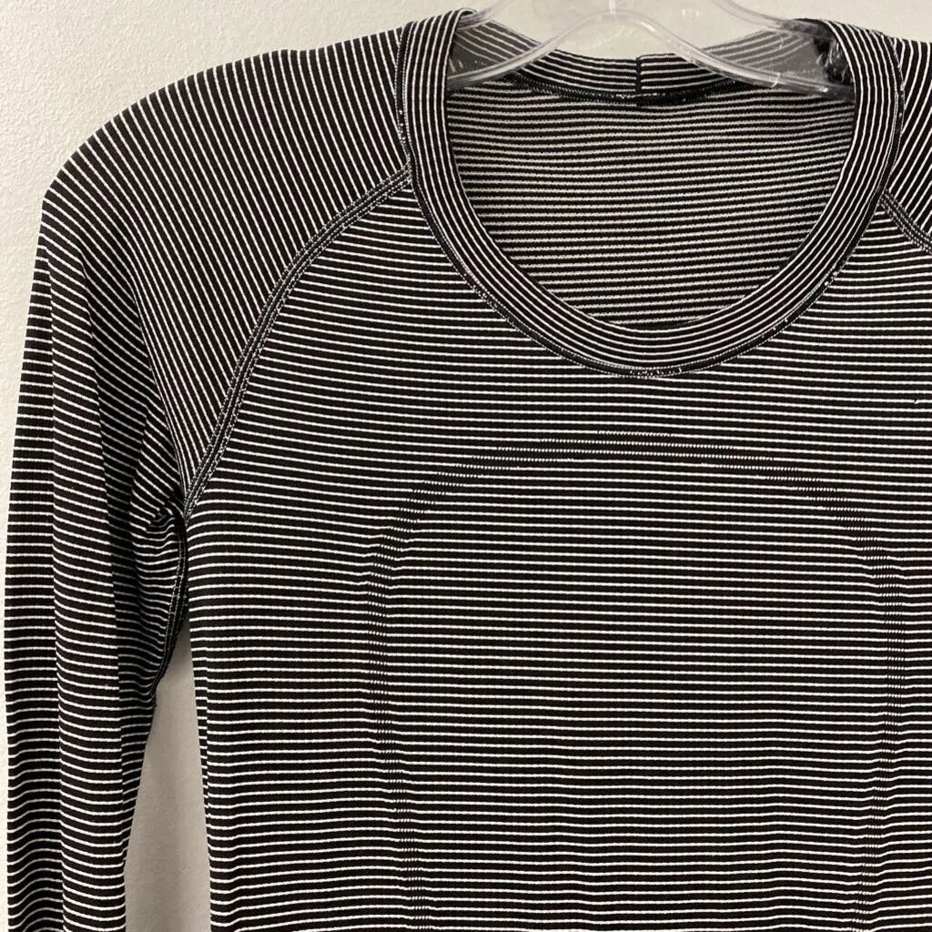 LULULEMON WOMEN'S ACTIVE TOP black white 6 sold by The Comeback product image thumbnail 2