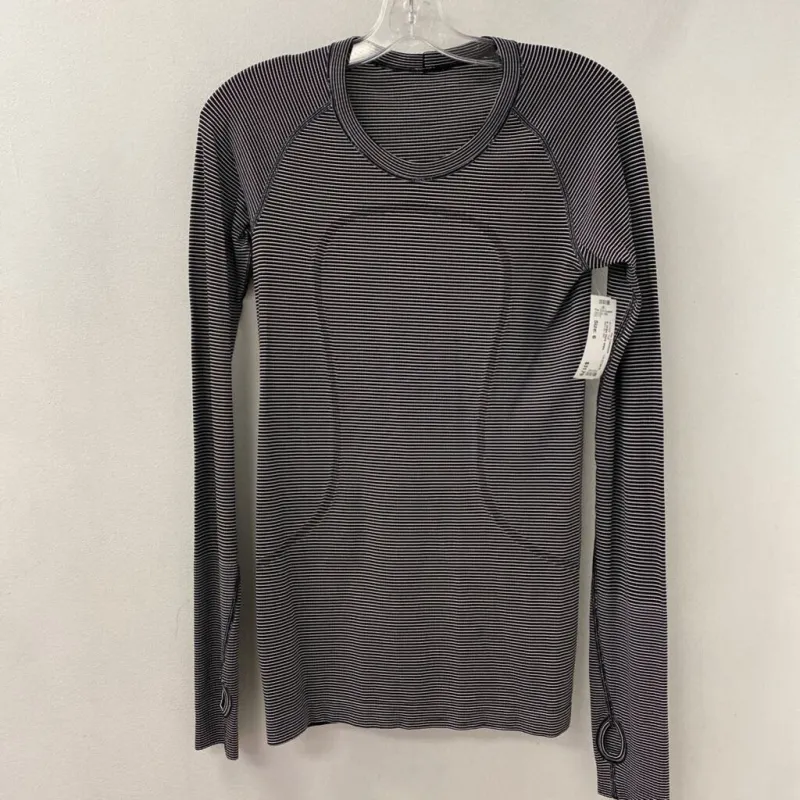 LULULEMON WOMEN'S ACTIVE TOP black white 6 sold by The Comeback