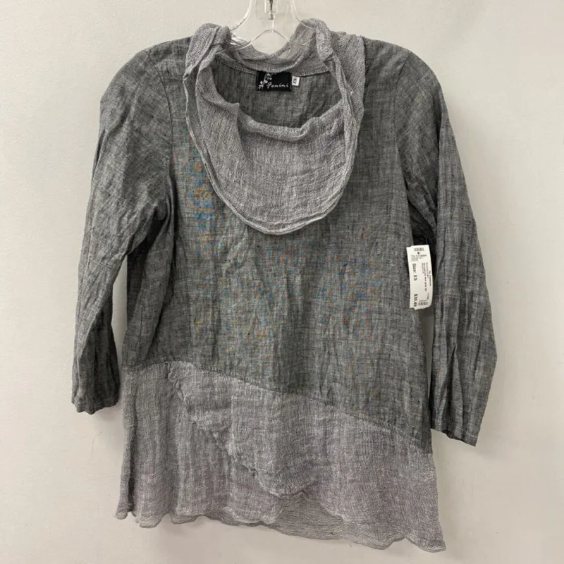 FENINI WOMEN'S BLOUSE/SHIRT grey mix XS sold by The Comeback