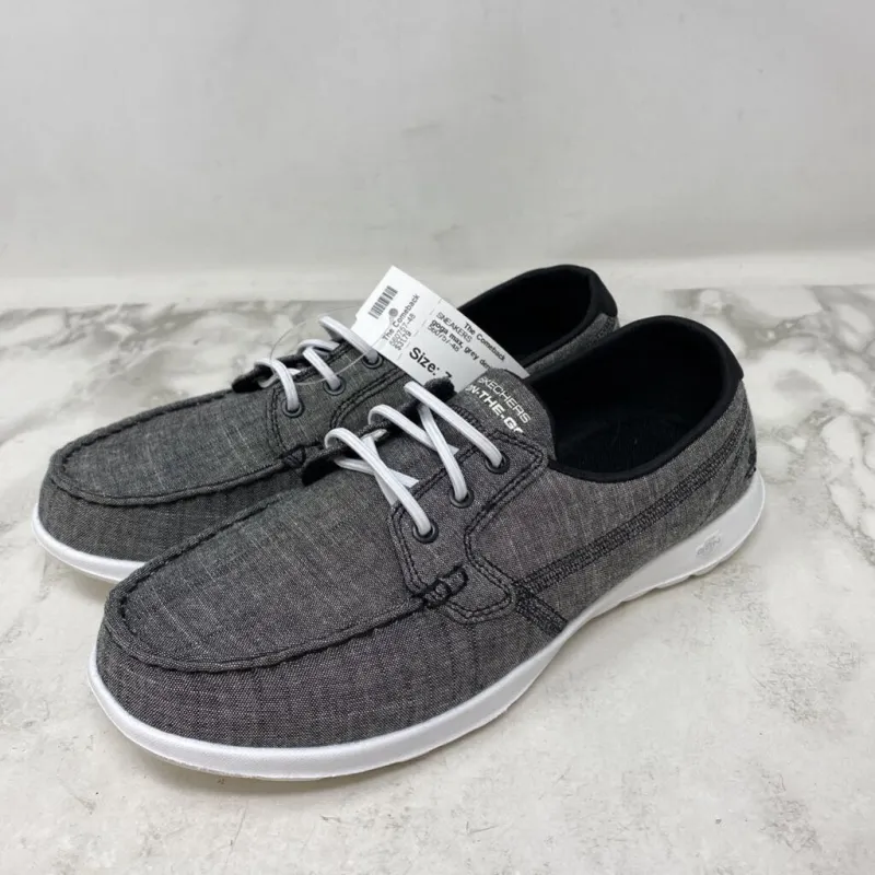 SKECHERS WOMEN'S SNEAKERS grey denim 7 sold by The Comeback