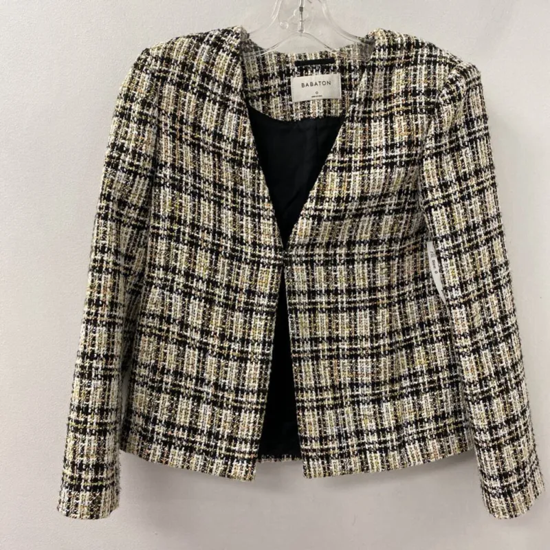 BABATON WOMEN'S BLAZER/JACKET black white yellow 0 sold by The Comeback