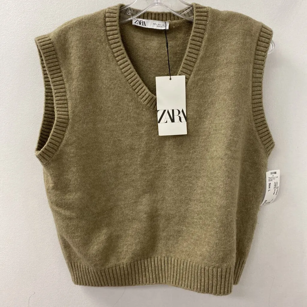 ZARA WOMEN'S SWEATER beige L sold by The Comeback