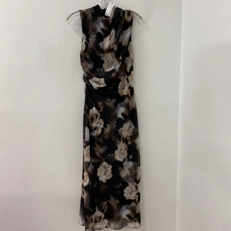 MANGO/MNG WOMEN'S DRESS brown beige black 8 made by The Comeback