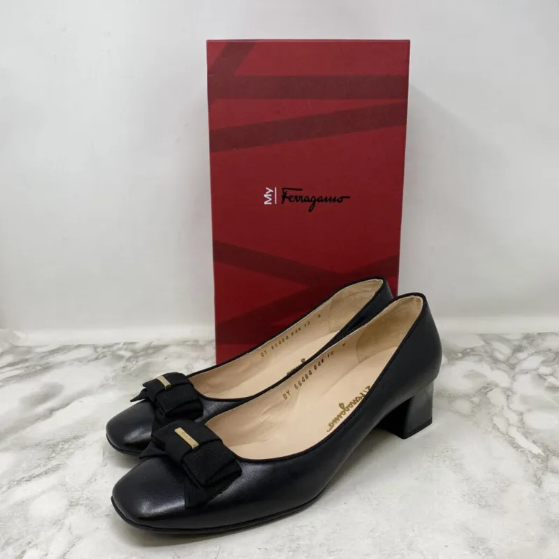 MY FERRAGAMO WOMEN'S FOOTWEAR black 10 sold by The Comeback