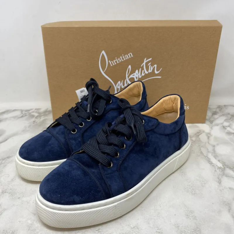 CHRISTIAN LOUBOUTIN WOMEN'S SNEAKERS blue 38 made by Christian Louboutin