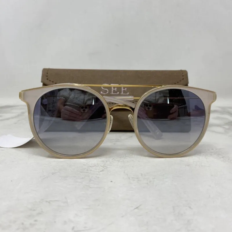 WOMEN'S SUNGLASSES white gold sold by The Comeback