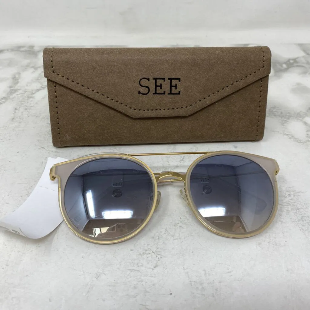 WOMEN'S SUNGLASSES white gold sold by The Comeback product image thumbnail 2
