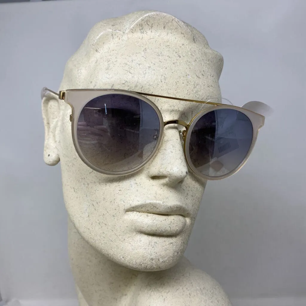 WOMEN'S SUNGLASSES white gold sold by The Comeback product image thumbnail 3